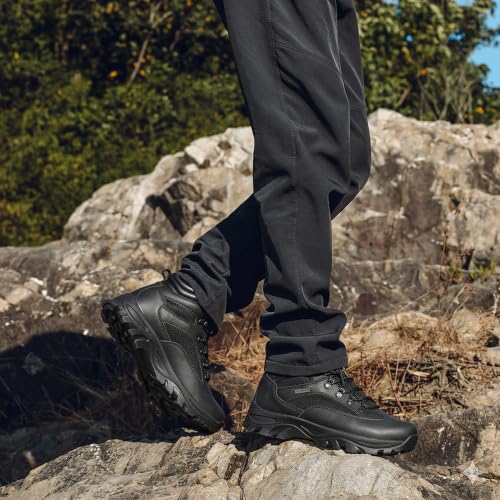 Image of CC-Los Men's Waterproof Hiking Boots Non-Slip Outdoor Walking Ankle Height