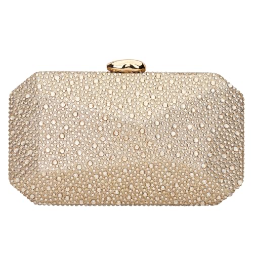 Gold Clutch Purses for Women Rhinestone Evening Clutch Wedding Prom Party