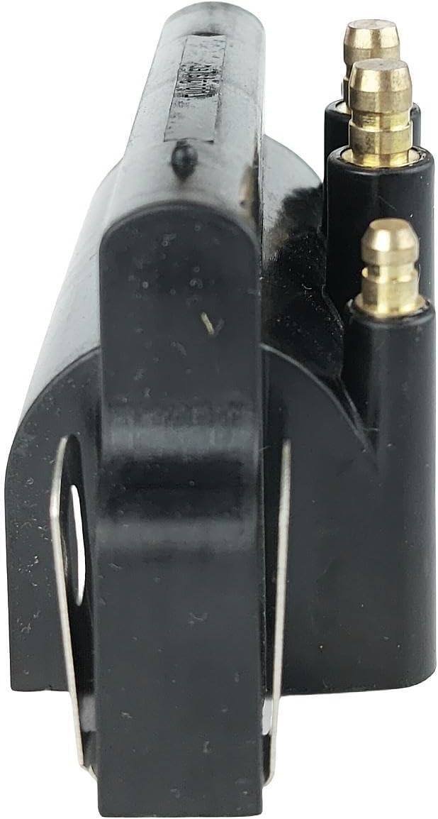 Dual Plug Wire Ignition Coil 583740 583298 for most Evinrude Johnson OMC Outboard 2.5 3 4 5 6 8 9.9 10 15 28 30 40 45 48 50 55 75 90 100 105 115 135 150 175 200 225 HP Replace Sierra 18-5170