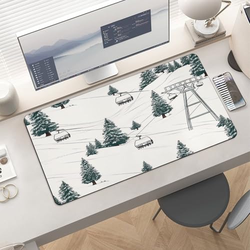 Ski Lift con Alfombrilla de Escritorio Fir Tree miniatura 6