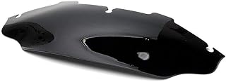LEAGUE&CO 4 Farben 4" 6" 8" Windschutzscheibe Frontscheibe Windschild für Harley FLHT FLHTC FLHX Touring (6", Schwarz)