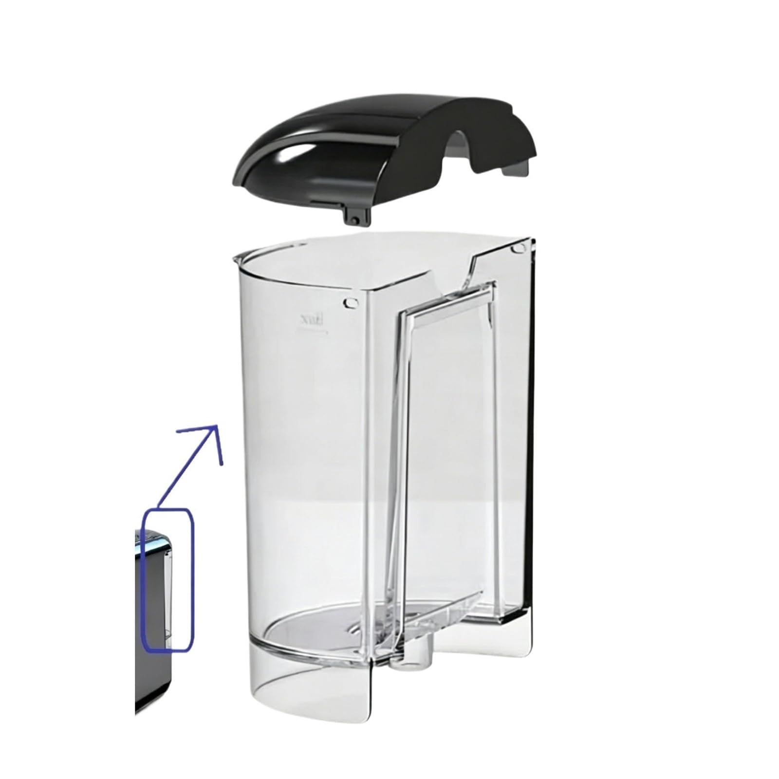 Tanque De Agua for Máquina De Café En Cápsulas, 600ml, Compatible Con HIBREW,H2B, Accesorios De Repuesto for Máquina De Café(White)