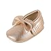 Weixinbuy Baby Boys Girls Soft Soled Tassel Bowknots Crib Shoes PU Moccasins