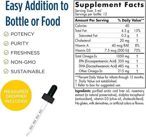 Baby Dha Com Vitamina D3 - Nordic Naturals (60ml)