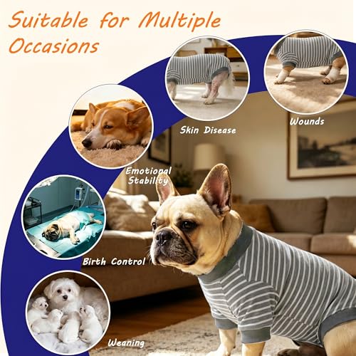Image of Dog Surgery Recovery Suit Spay Recovery Onesie for Female Male Dogs