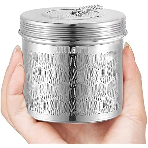 LULLATTI Extra Large Tea Ball Infuser for Pitcher(2 Pack), 18/8 Stainless Steel Tea Steeper, Extra Fine Mesh Tea Strainer Perfect for Brewing Herbs, Iced Tea, Coffee, Cooking Soup Cover