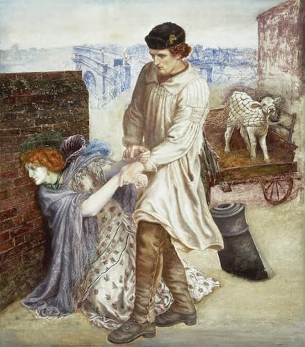 Peinture sur toile Rossetti de 60x90cm pour décoration de chambre cosy