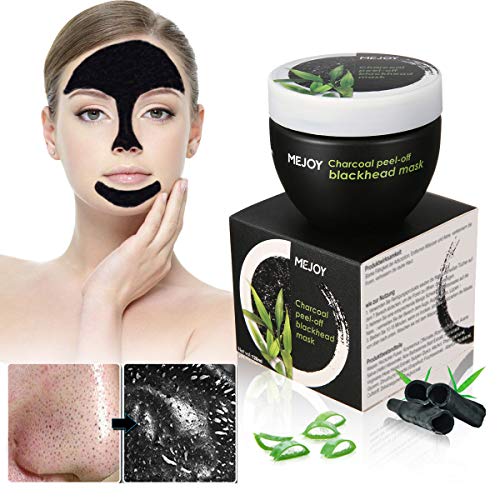 Blackhead Mask, Black Mask Peel Off Charcoal Blackhead Remover Mask Anti Acne Treatment & Oil Control Deep Cleasing for Face & Nose 120ML