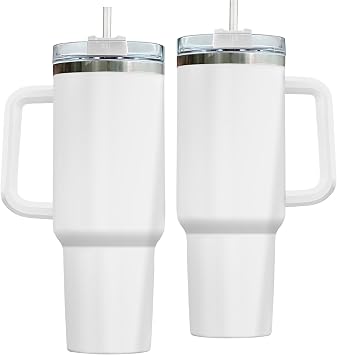 40oz Tumbler with Handle and Straw Insulated Travel Mug