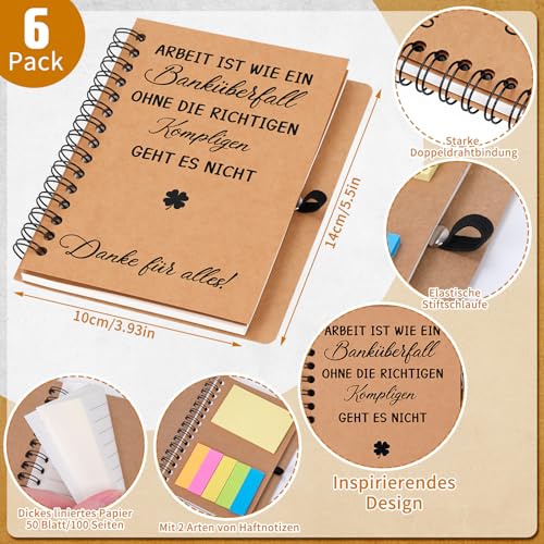 Cadeau de remerciement collègue : 6 petits carnets de notes inspirants