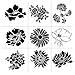 Stencil Fiori per Scrapbooking Disegno Stencil per Biscotti Modelli per Torte Modelli Riutilizzabile Plastica Pittura Modelli per Pareti Decorazione Fai da Te Disegno Scrapbooking Strumenti 9 pezzi