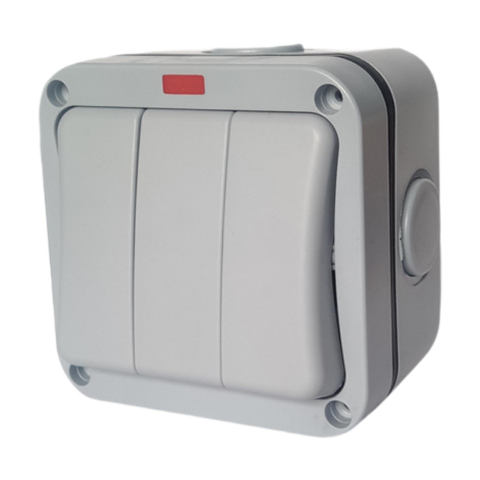 IP66 Waterproof Switch 3-Gang Outdoor Electrical Wall Switch for Garden Construction Site Pool Garage