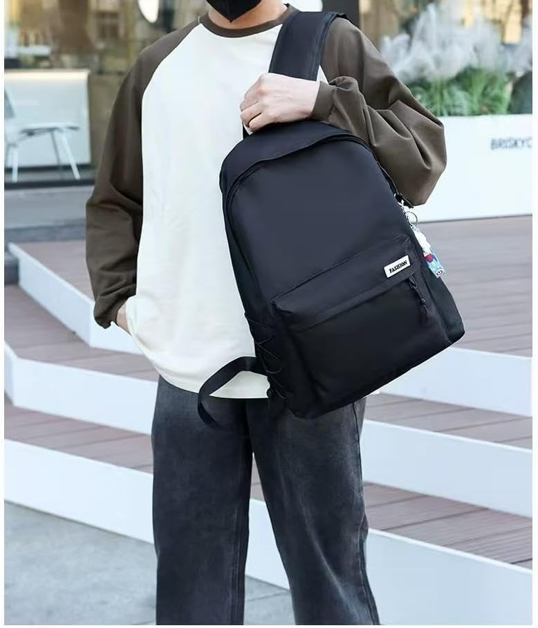 18 inches Mouse Design Backpack with Palm Pendant, 2 Piece Set (black) - Image 3