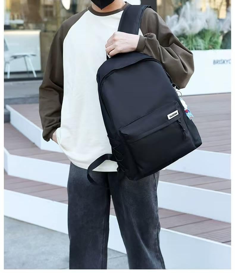 18 inches Mouse Design Backpack with Palm Pendant, 2 Piece Set (black)3