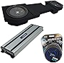 Kicker Bundle Compatible with 2002-18 Dodge Ram Quad/Crew Truck CWR10 CompR Dual 10' Loaded Sub Box Enclosure with Harmony HA-A1500.1 Amplifier