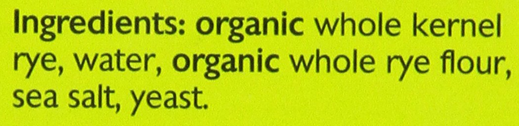 Mestemacher Organic Whole Rye Bread, 17.6 Ounce Packages (Pack of 12)