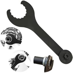 Llave Con Pedal JTDEAL Llave Eje Pedalier para Bicicleta, Llaves para Desmontar Pedalier, Llave Pedalier Hollowtech con Adaptador De Plastico, Utensilio para Instalar Y Desmontar El Eje Pedalier - Negro