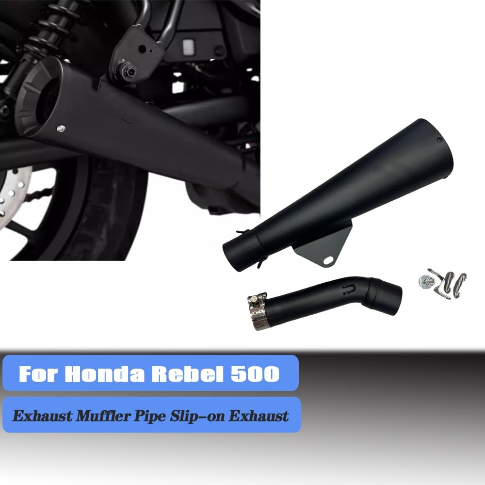 Auspuffrohr Motorrad Auspuff Schalldämpfer Rohr Slip-on Volle Systeme Edelstahl Fit Für Honda Rebel 500 Für Cmx500