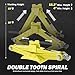 PM PERFORMOTOR 1.5 Ton (3,306 lbs) Scissor Lift Jack with Labor-Saving Ratchet Wrench for Most Cars, 4'' - 15.2'' Lifting Range, Yellow,PM-TOL-SJ15-YL