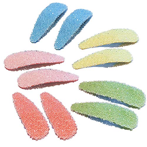 10 Pcs Crystal Hair Clips Hair Barrettes Water Drop HairPins Headwear Fashion Hair Accessories Crystal Metal Hair Clips for Women Girls
