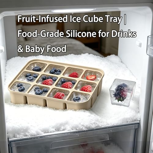 Bandeja de hielo de silicona 12 cavidades con tapa miniatura 5
