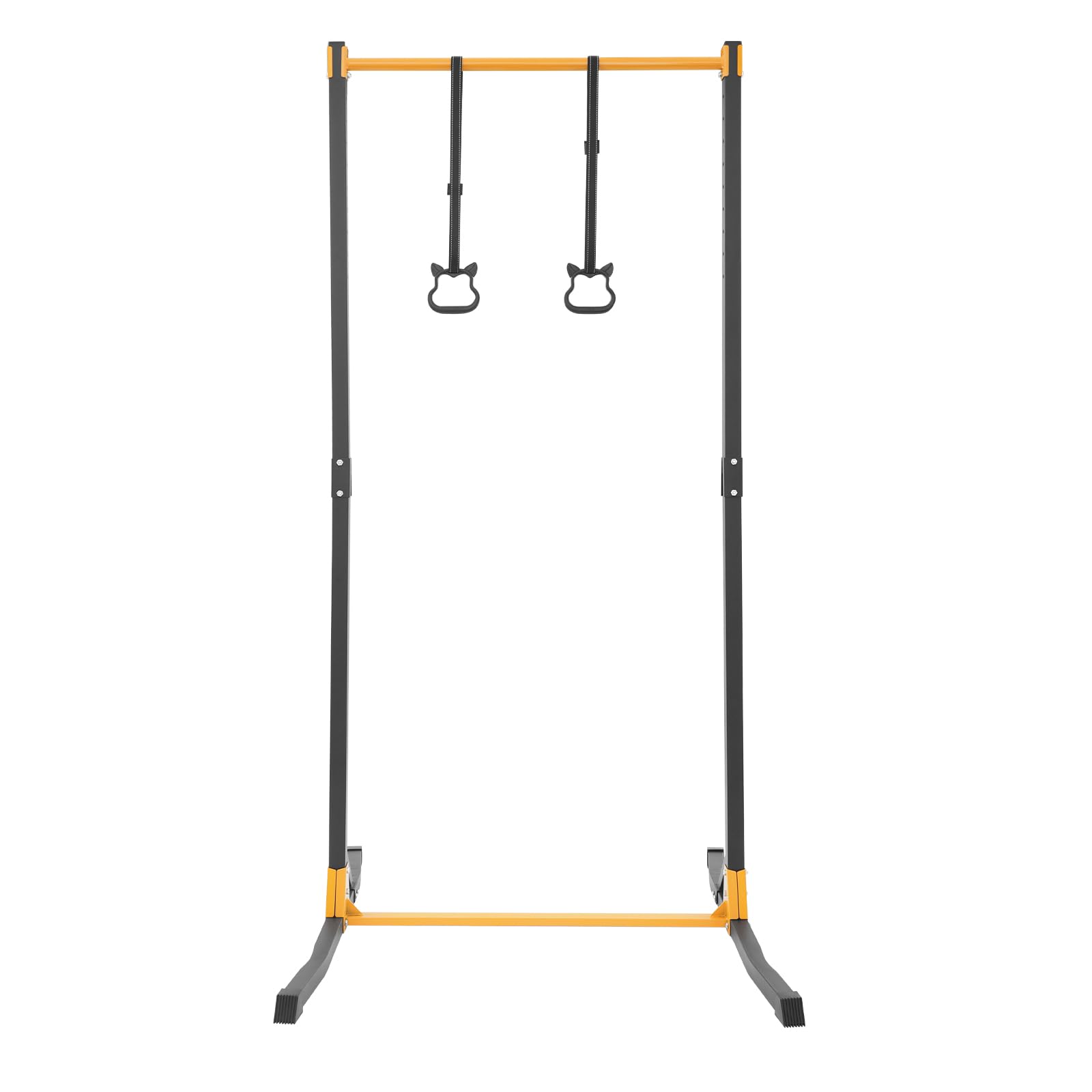 Stazione per trazioni con 2 anelli, regolabile in altezza da 160 a 215 cm, portata 400 kg, attrezzo fitness per casa, palestra, soggiorno, garage
