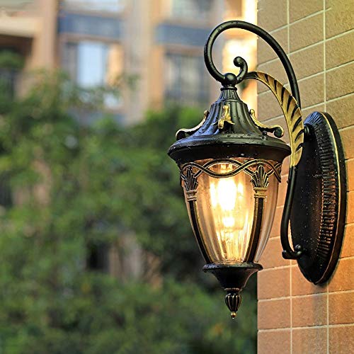 Sconce en métal noir balayé luminaire extérieur étanche IP65 pour escalier E26 - 6