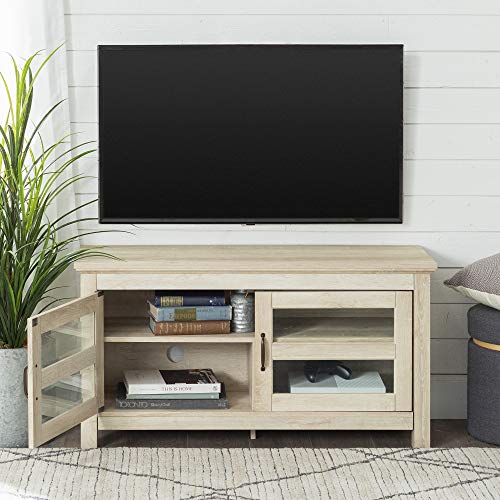 image for Walker Edison Furniture Simple Wood Stand for TV's up to 48