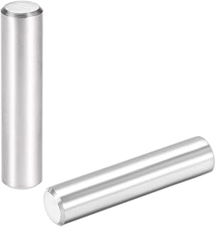 uxcell 10 x 45mm(Approx 25/64") Dowel Pin 304 Stainless Steel Wood Bunk Bed Dowel Pins Shelf Pegs Support Shelves 2Pcs