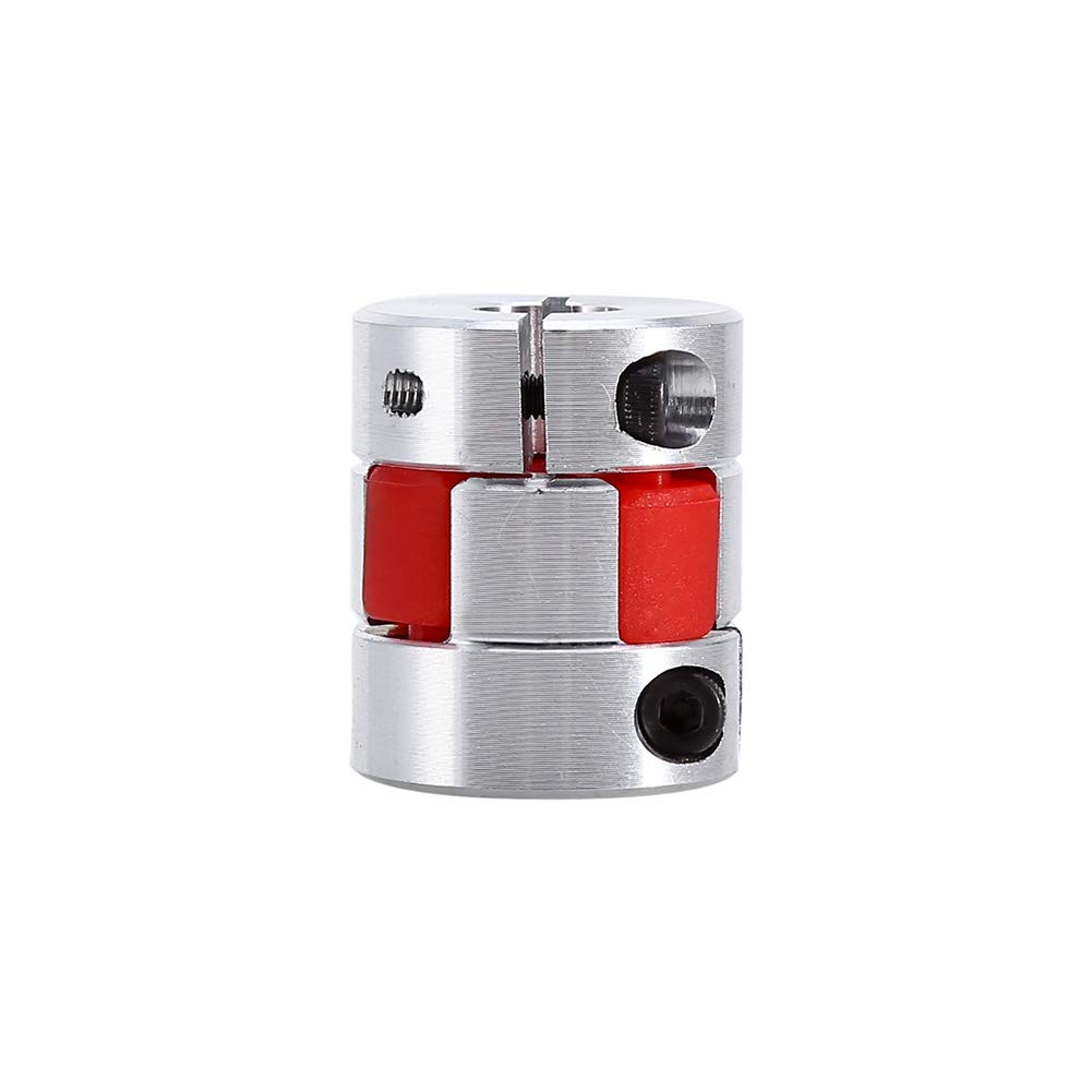 Flexible Jaw Couplers 2PCS Flexible Jaw Coupling 6.35mm To 10mm - Aluminum Plum Coupler For 3D Printer CNC Machine 6.35mm To 10mm Jaw Spider Coupler 3D Printer CNC
