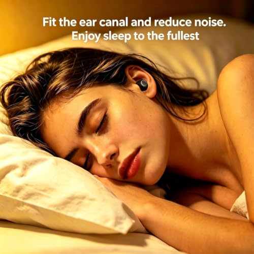 Image of Wireless Earbuds, Hybrid ANC 40dB Noise Cancelling Headphones, 50H Playtime, Bluetooth 5.4, 10mm Drivers with 5 EQ, ENC Dual Mic, IPX7 Waterproof, Digital Battery Display iOS /Android Sport /Sleep