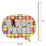 Big Dot of Happiness 70s Disco Party Photo Props Kit - 20 Premium Retro-Style Props, Funky Photo Booth Accessories, 1970s Themed Celebration Decorations - Image 5