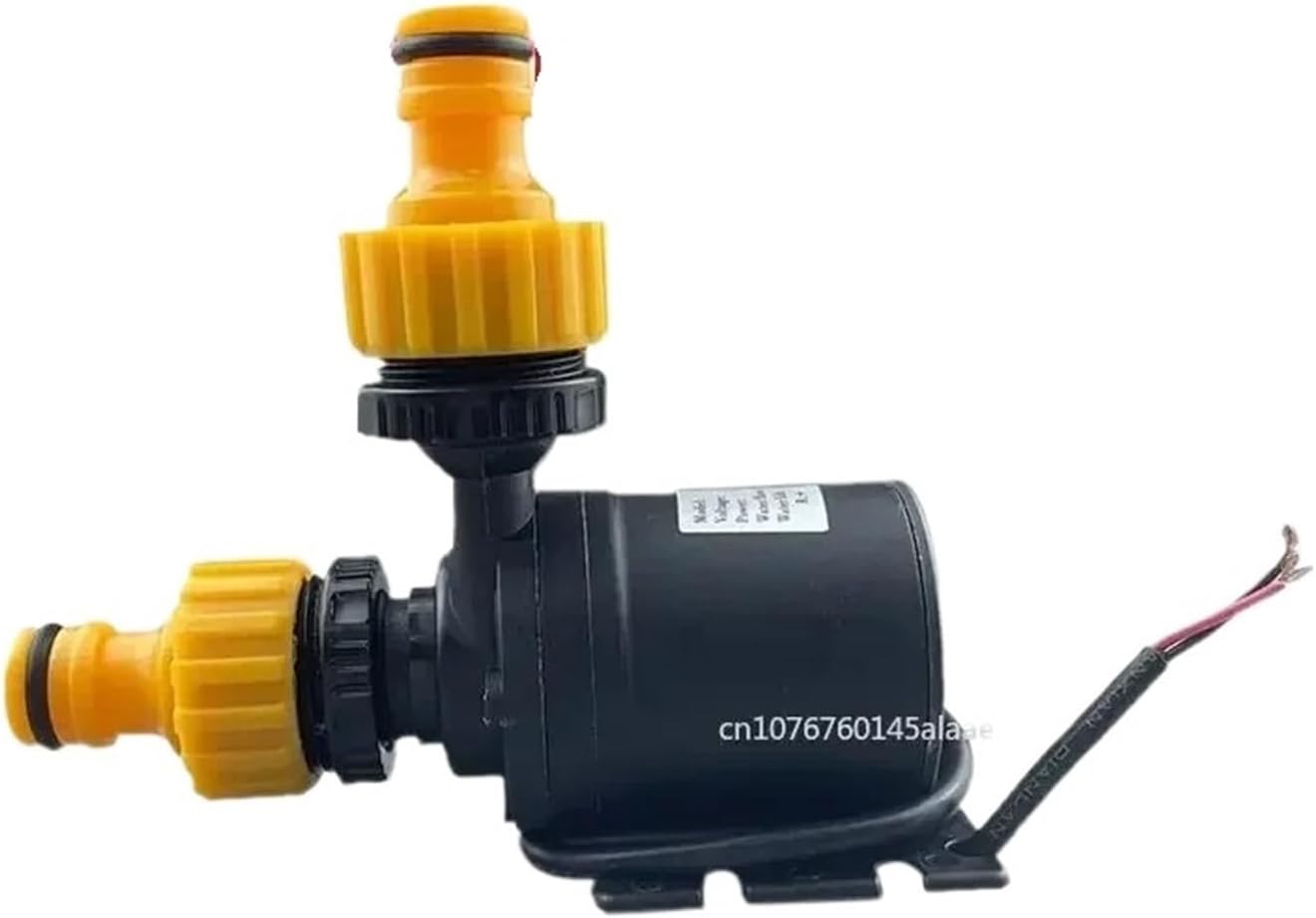 DC 12V 24V Submersible Tank Pump for Cooling System Fountain Heater Household 800L/H 5M Ultra Quiet Brushless Motor(24V Green)