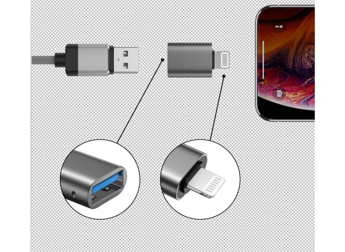 Swissten Otg Lightning Adapter (M) / USB-A (F)