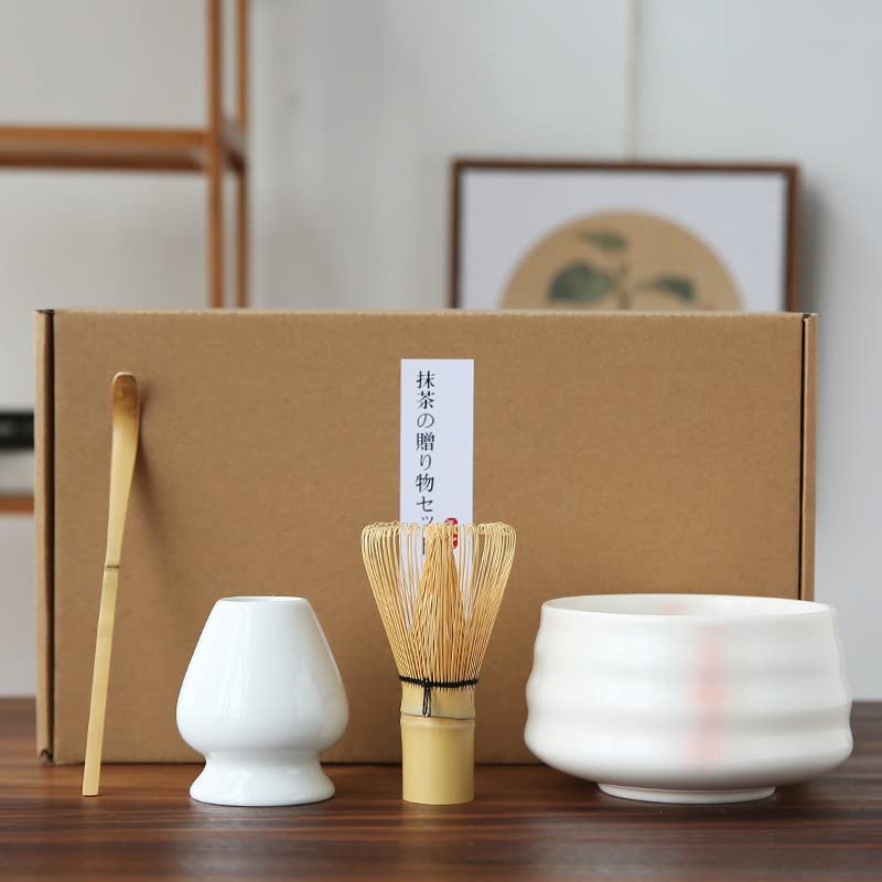 Set da tè Matcha Fatto a Mano per la casa Kit di Supporto per Attrezzi Ciotola Frusta Paletta Cerimonia Regalo Set da tè Tradizionali Giapponesi Accessorie