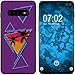 Produktbild PhoneNatic Case kompatibel mit Samsung Galaxy S10 Plus Silikon-Hülle Retro Wave Palmen M3