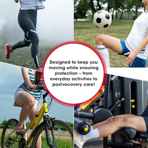 Image of LifeWear Hinged Knee Wrap, Adjustable Support Brace with Bi-Axle Hinges for Stability, Open Patella Design, Drytex Fabric for Comfort, For Mild to Moderate Knee Instability and Post-Operative Recovery