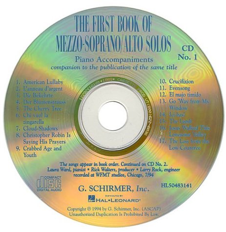 The First Book of Mezzo-Soprano/Alto Solos: Accompaniment Cds (Set of 2