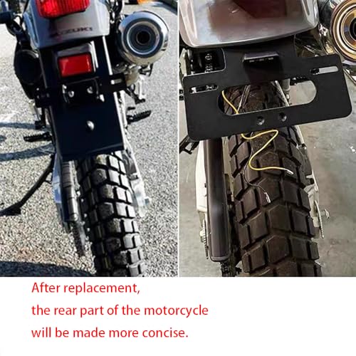 Image of Tail Tidy Kit for DR650 DR650S DR650SE 1996-2025 Fender Eliminator Kit equipped License Plate Holder, License Plate Light