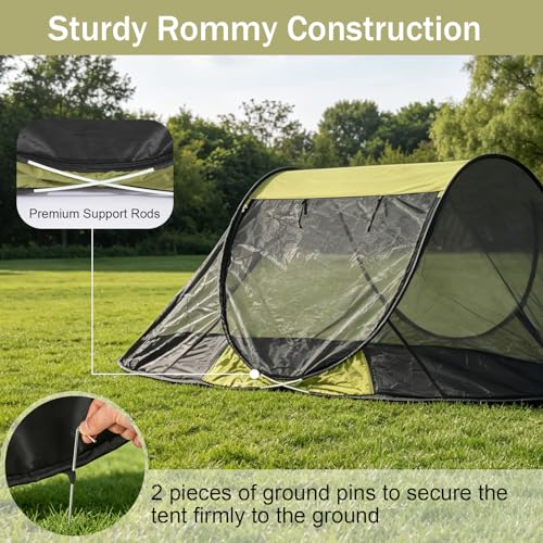 Carpa mosquitera plegable para 1 persona para camping miniatura 4