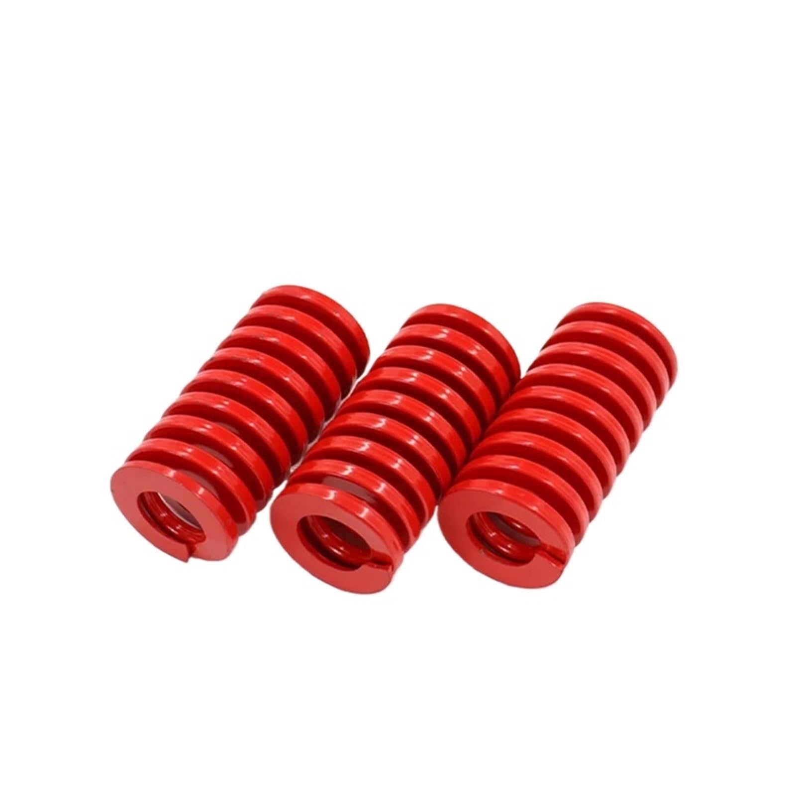 Molle a molla per stampaggio a spirale, in acciaio legato, colore rosso, a carico medio, 10 pezzi, diametro interno 8 mm, lunghezza 4 mm, lunghezza 20-100 mm (100 mm)
