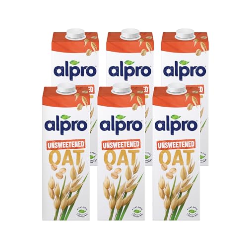 Alpro Oat Unsweetened Drink 100% Plant-Based Lactose Free - 6x1L