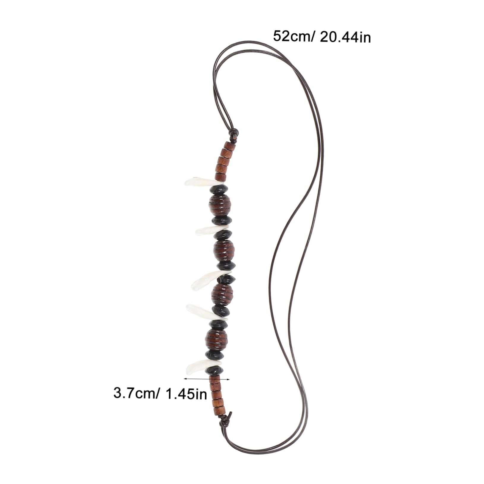 GALPADA 5pezzi Collana Per Uomini Stile Tribale Con Ciondolo Denti Di Collana Perline Bianche Accessorio Hip-hop Per Feste e Uso Quotidiano