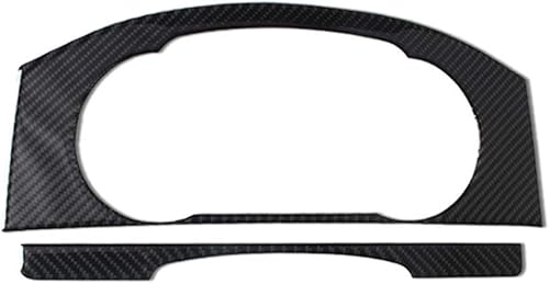 Miniatura 4 de GZYF Fibra de carbono negro interior del lado del conductor del tablero de instrumentos decoración del panel de la cubierta de ajuste accesorios