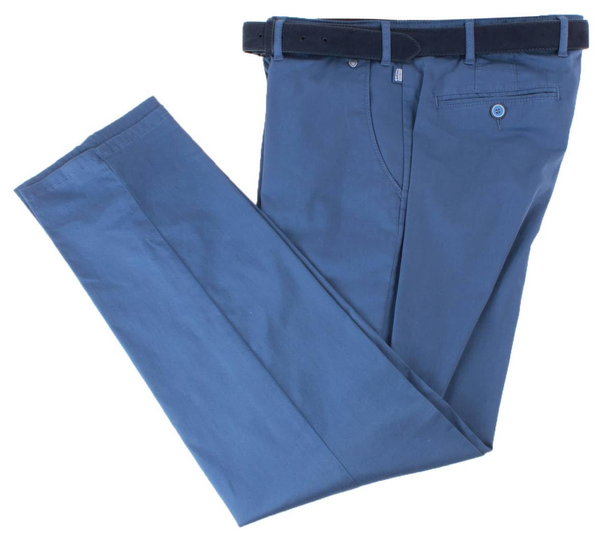 Bruhl Men's Marine Navy London Gb Pima Cotton Chinos - W34 L32