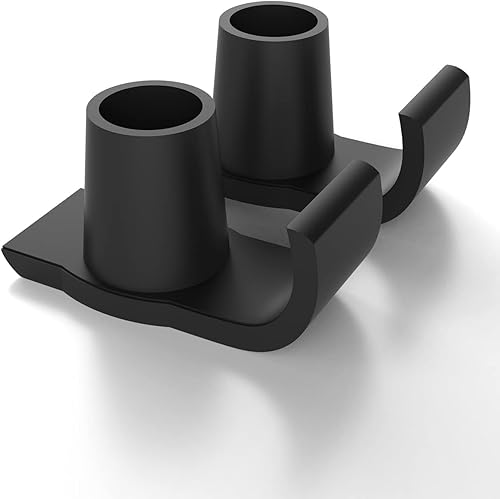 Agrish Paquete de 2 esquís Walker Glide, deslizadores para personas mayores, ajuste universal, negro, instalación sin herramientas