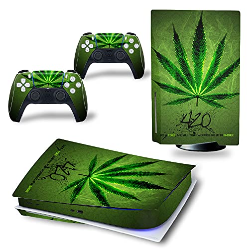 Glossy Protective Vinyl Decal Skin/Stickers Wrap Cover for PS5 Skin Stickers Full Body for...
