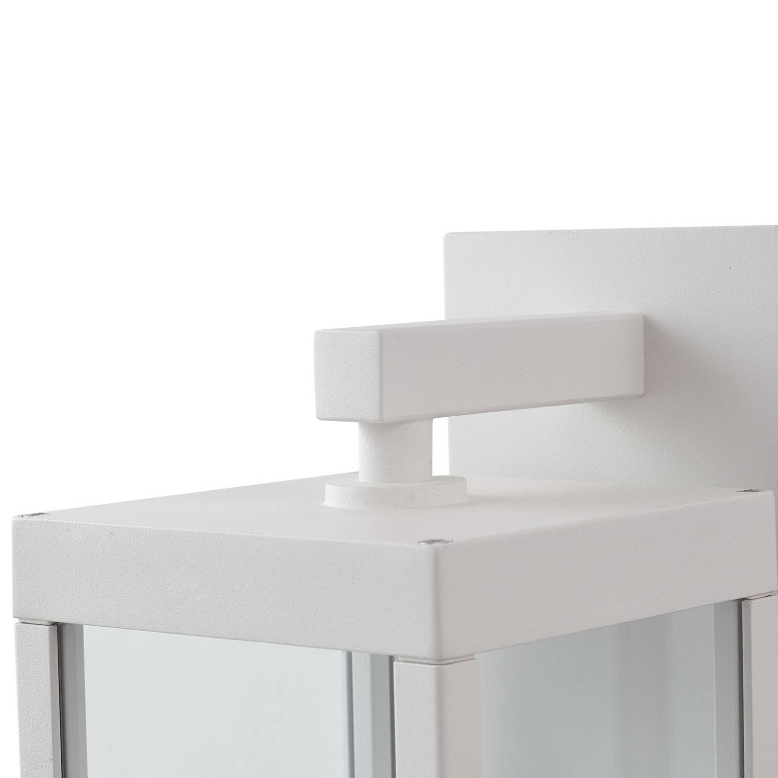 Lucande LED Lámpara de pared exterior Ferdinand (Moderno) en Blanco hecho Aluminio (1 llama, lámpara para exterior/fachada, casa terraza y balcón