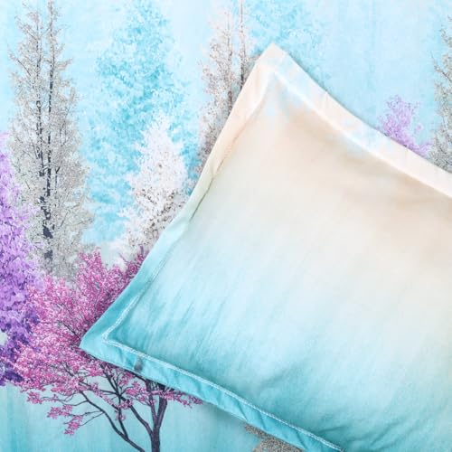 Image of Cloth Fusion Cotton Feel Pillow Covers Set of 2 with Envelope Closure (17X27 Inches, Mystic Lavender)