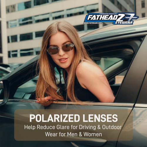 Image of FATHEADZ Oversized Polarized Sunglasses Men & Women - UV Protection RX Ready Wide Fit Eyewear for Outdoor Use - RX Ready